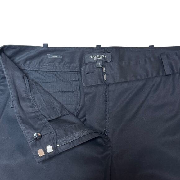 Talbots Signature Crop Pant Black 12 - Picture 2 of 3